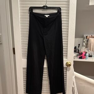 Vince Black Straight-Leg Trousers